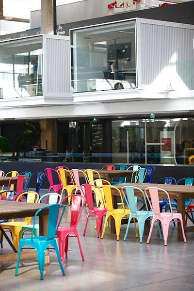 Rental of Tolix chairs for a startup event at Station F