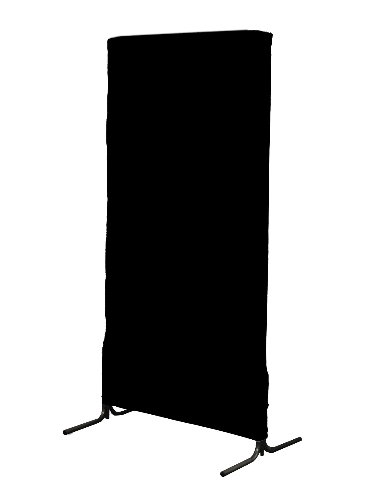 Location de cloison autoportante noire 2x1m