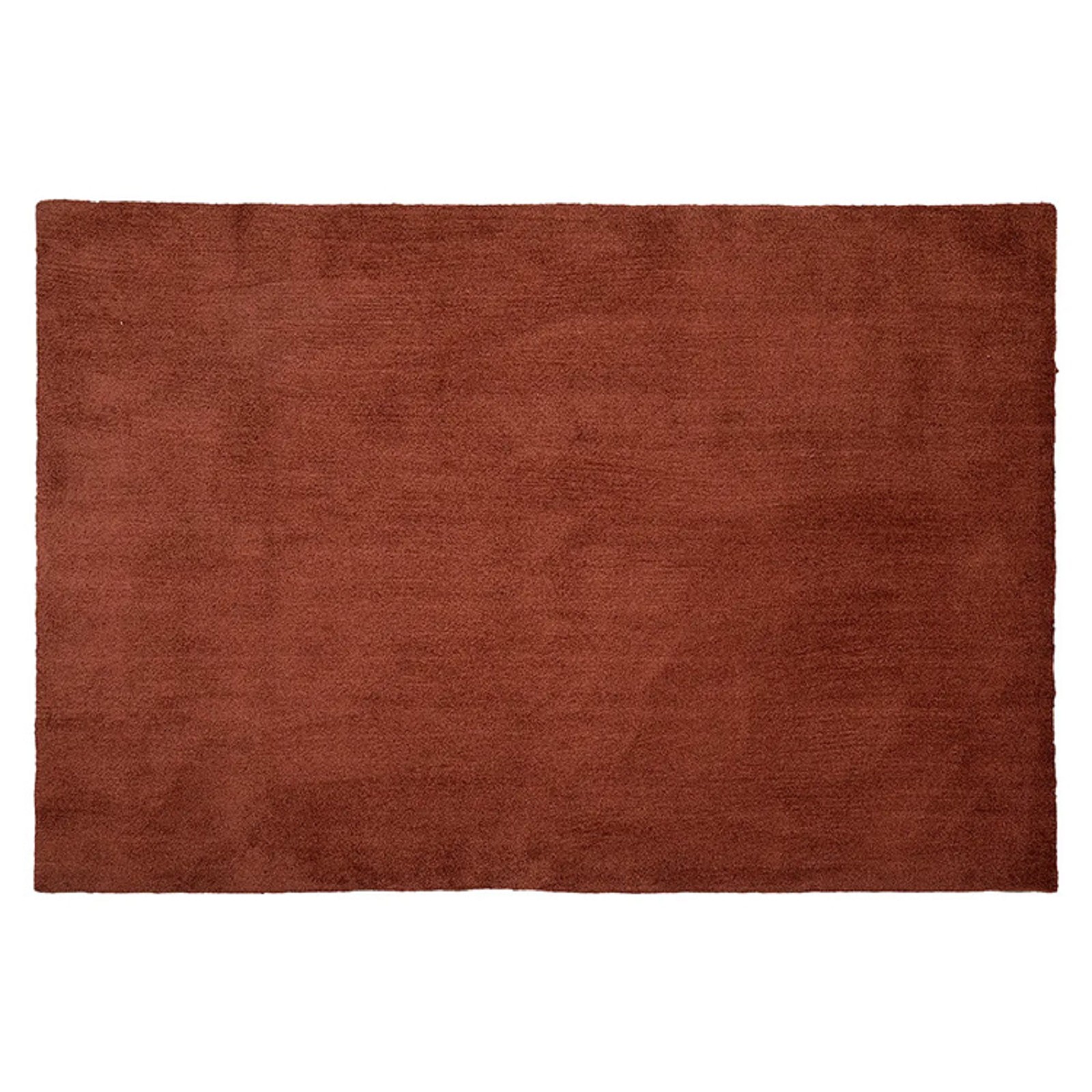 Location tapis contemporain uni rose terracotta
