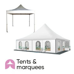 Our offer of tents and marquees for your outdoor events